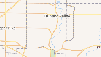 Hunting Valley, Ohio map