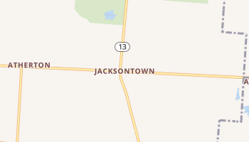 Jacksontown, Ohio map