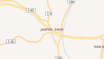 Jasper, Ohio map