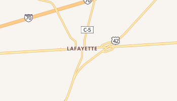 Lafayette, Ohio map