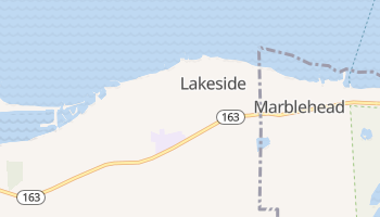 Lakeside, Ohio map