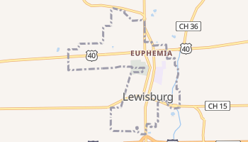 Lewisburg, Ohio map
