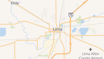 Lima, Ohio map