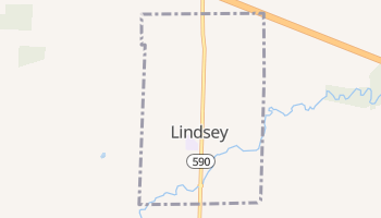 Lindsey, Ohio map