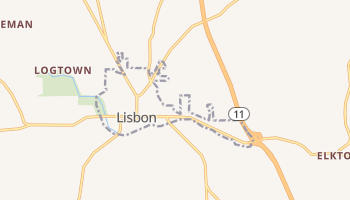 Lisbon, Ohio map