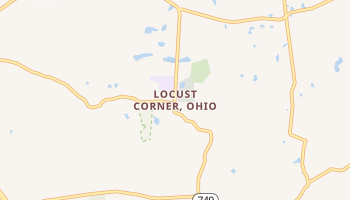Locust Corner, Ohio map