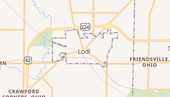 Lodi, Ohio map