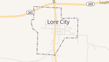 Lore City, Ohio map