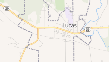 Lucas, Ohio map
