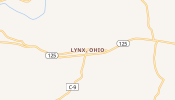 Lynx, Ohio map