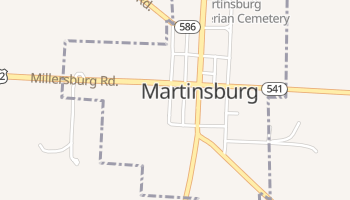 Martinsburg, Ohio map