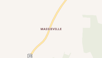 Massieville, Ohio map