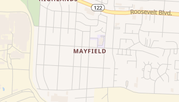 Mayfield, Ohio map