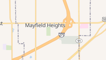 Mayfield Heights, Ohio map