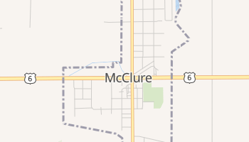 McClure, Ohio map