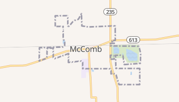 McComb, Ohio map