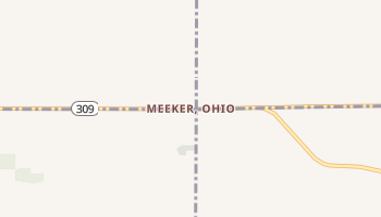 Meeker, Ohio map