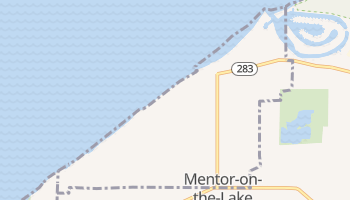 Mentor-on-the-Lake, Ohio map