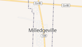 Milledgeville, Ohio map