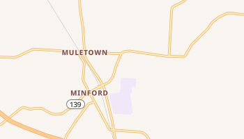 Minford, Ohio map