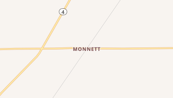 Monnett, Ohio map