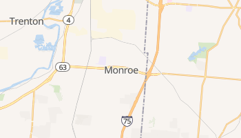 Monroe, Ohio map