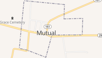 Mutual, Ohio map