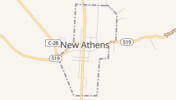 New Athens, Ohio map