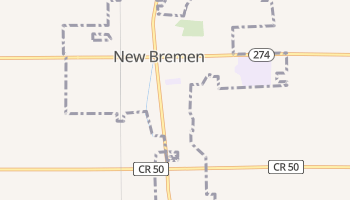 New Bremen, Ohio map