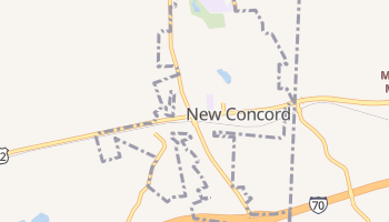 New Concord, Ohio map