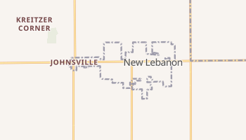 New Lebanon, Ohio map