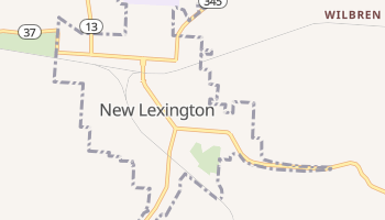 New Lexington, Ohio map