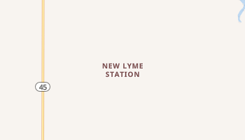 New Lyme Station, Ohio map