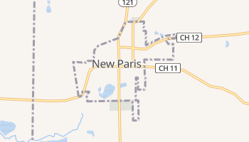 New Paris, Ohio map