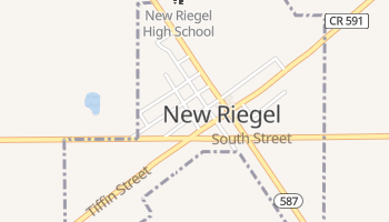 New Riegel, Ohio map