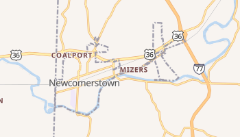 Newcomerstown, Ohio map