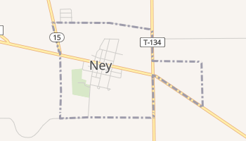 Ney, Ohio map