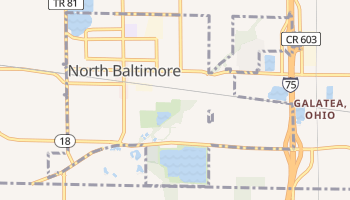 North Baltimore, Ohio map