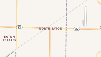 North Eaton, Ohio map