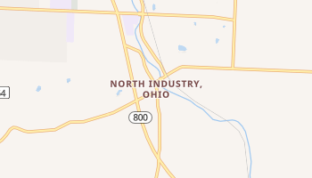 North Industry, Ohio map