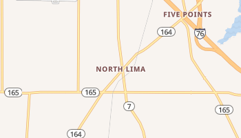North Lima, Ohio map