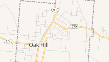 Oak Hill, Ohio map