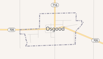Osgood, Ohio map