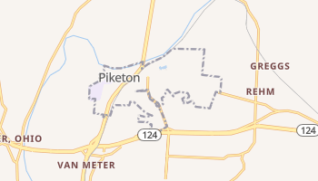 Piketon, Ohio map