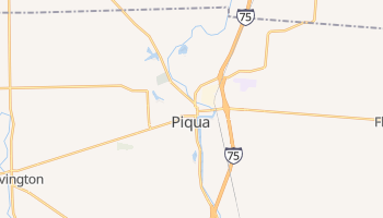 Piqua, Ohio map