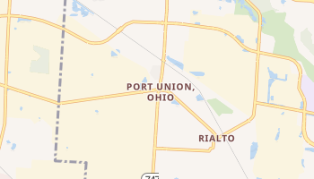 Port Union, Ohio map