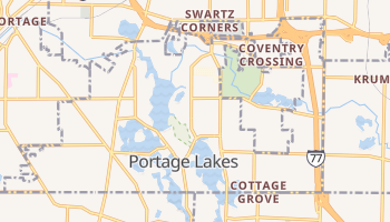 Portage Lakes, Ohio map