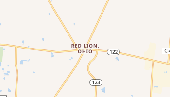 Red Lion, Ohio map