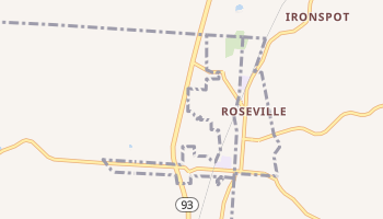 Roseville, Ohio map