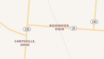 Rosewood, Ohio map